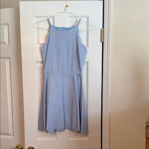 Aqua Light Blue Mini Dress